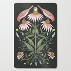 Echinacea and Finches Cutting Board Gallery Image 1