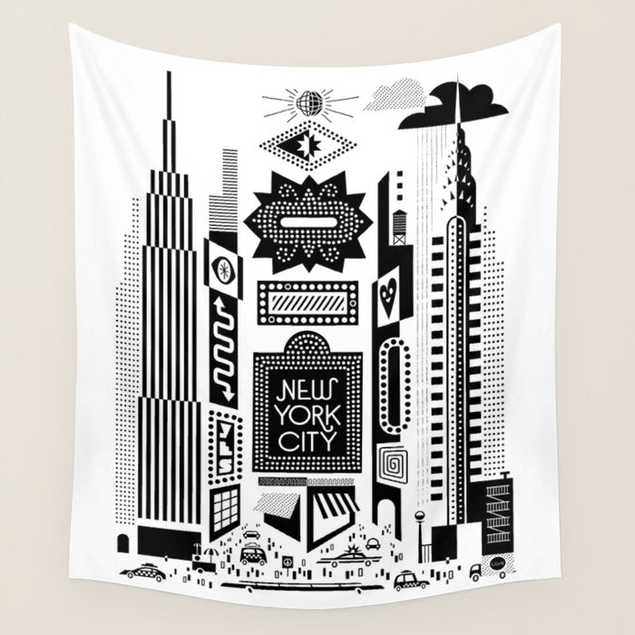 Downtown NYC Wall Tapestry Gallery Image 4