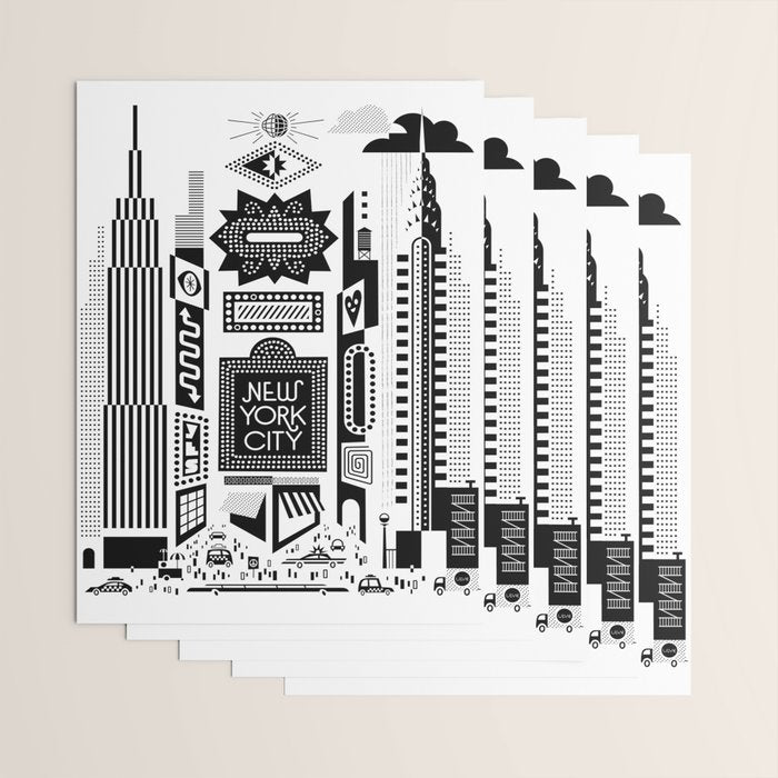 Downtown NYC Wrapping Paper Gallery Image 3