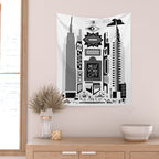 Downtown NYC Wall Tapestry Gallery Image 2