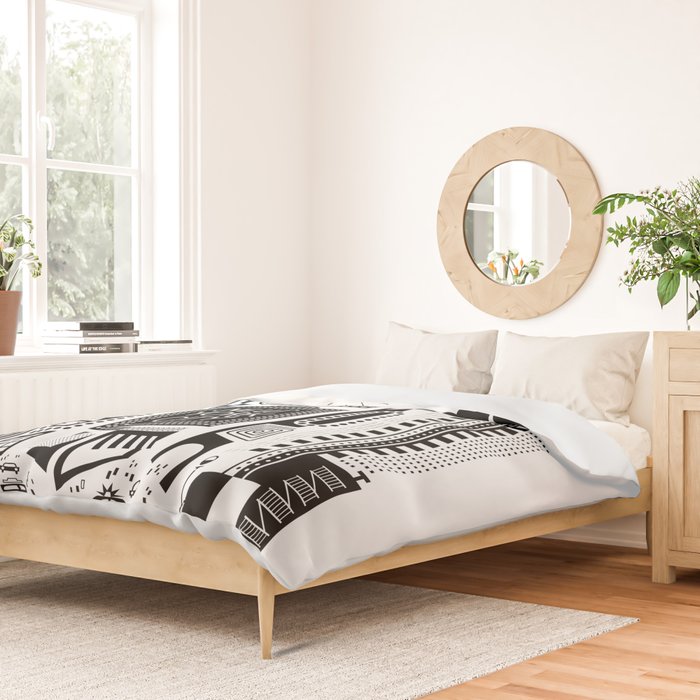 Downtown NYC Duvet Cover Gallery Image 2