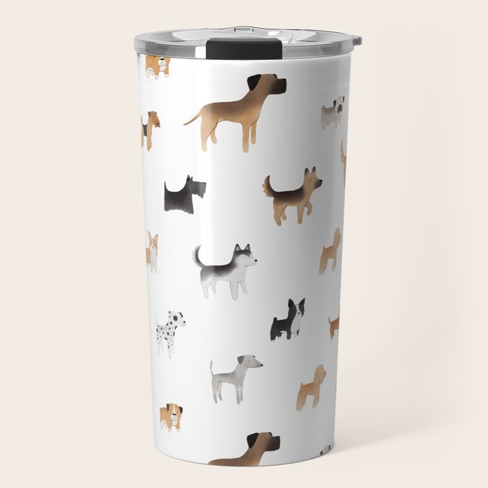 Lots of Cute Doggos Travel Mug Gallery Image 1