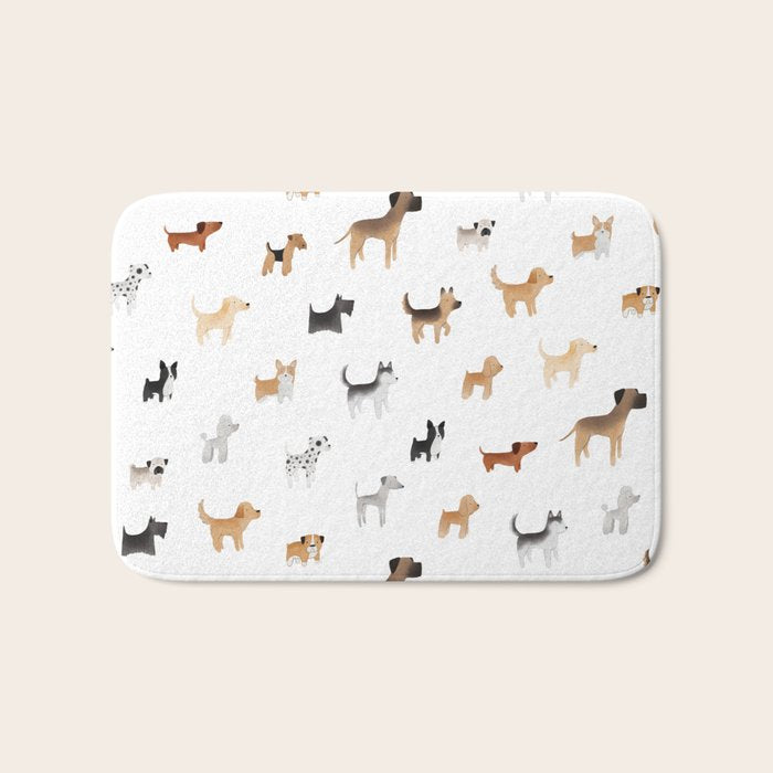 Lots of Cute Doggos Bath Mat Gallery Image 1