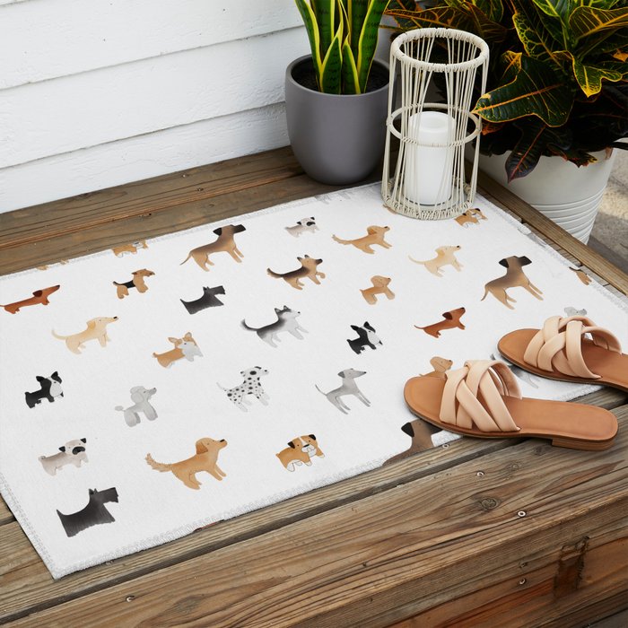 Lots of Cute Doggos Outdoor Rug Gallery Image 2