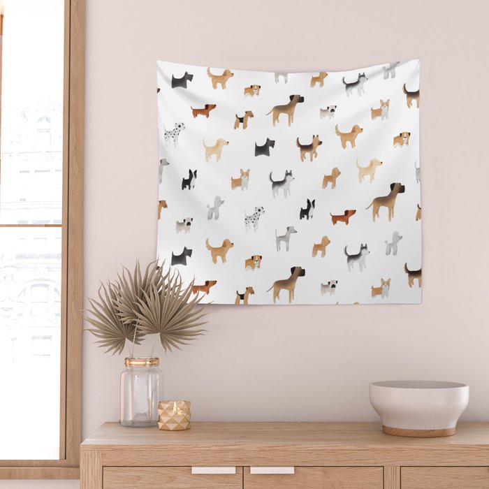 Lots of Cute Doggos Wall Tapestry Gallery Image 2