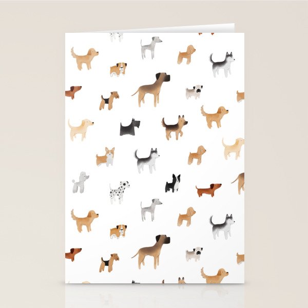 Lots of Cute Doggos Stationery Card Gallery Image 1