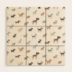 Lots of Cute Doggos Wood Wall Art Gallery Image 1