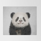Panda Bear - Colorful Throw Blanket Gallery Image 2