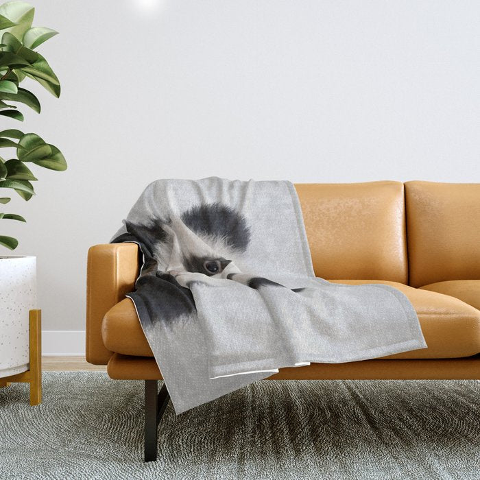 Panda Bear - Colorful Throw Blanket Gallery Image 1