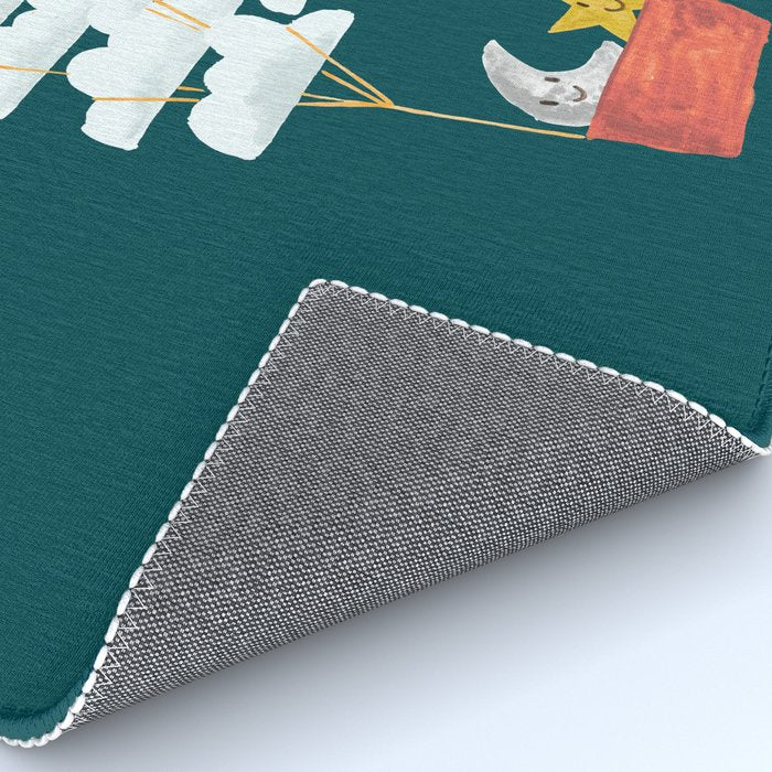 Hot cloud baloon - moon and star Rug Gallery Image 4