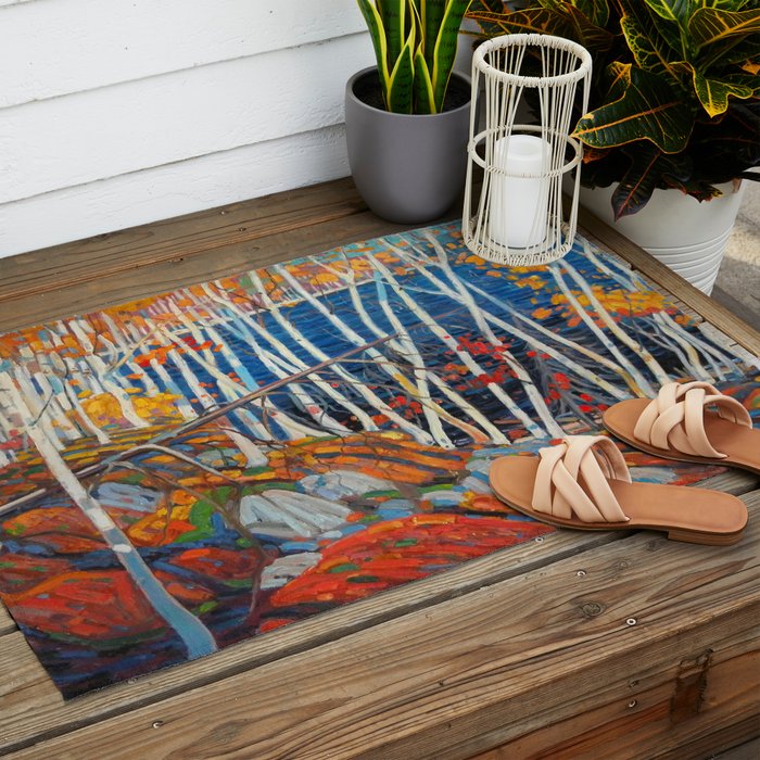 In The Northland (Group Of Seven) by Tom Thomson Canadian Landscape Art Outdoor Rug Gallery Image 2