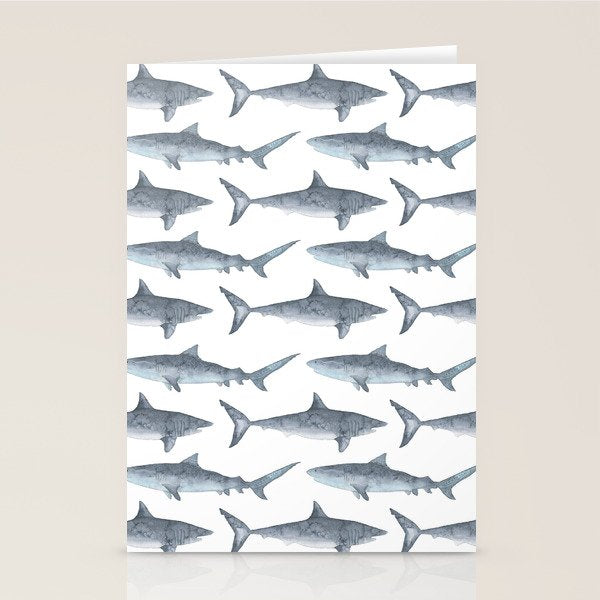 Sharks Stationery Card Gallery Image 1