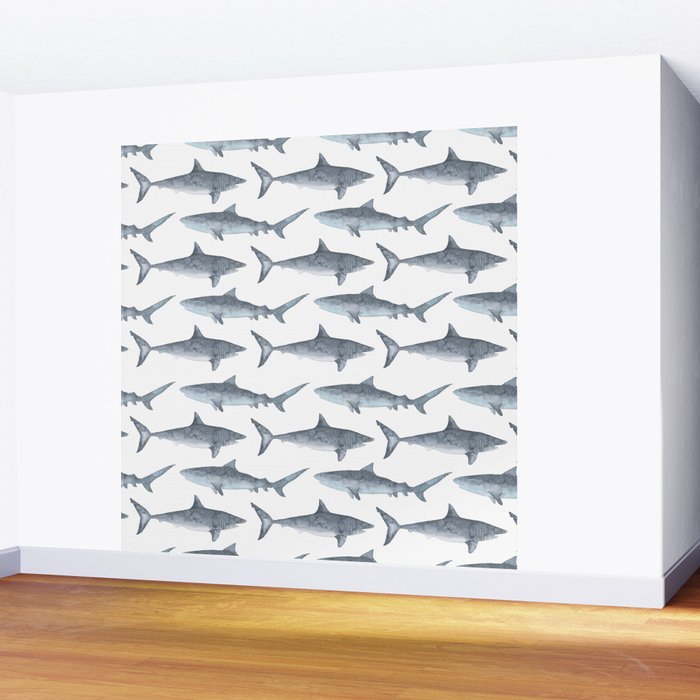 Sharks Wall Mural Gallery Image 2