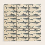 Sharks Wood Wall Art Gallery Image 1