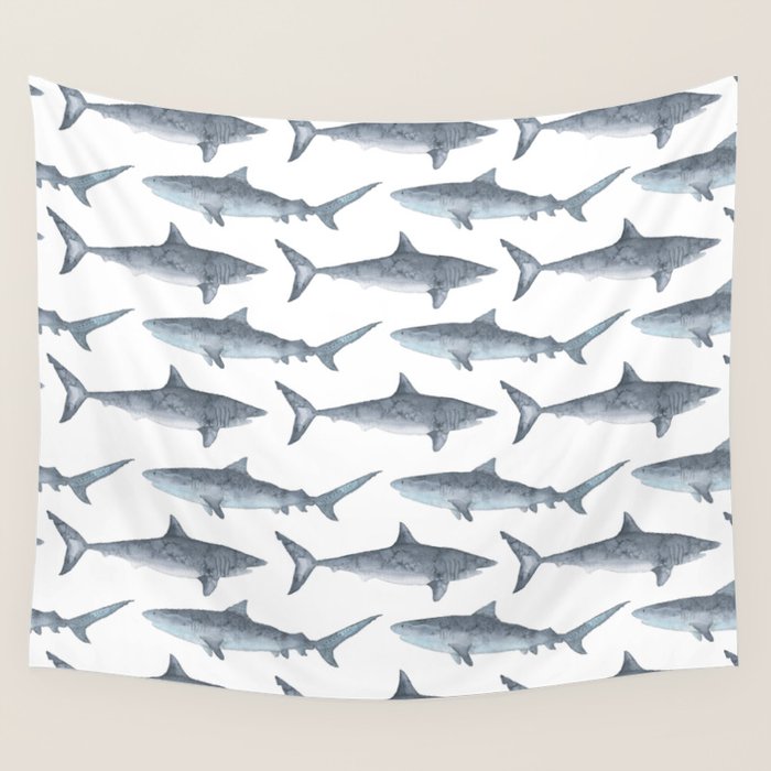 Sharks Wall Tapestry Gallery Image 4