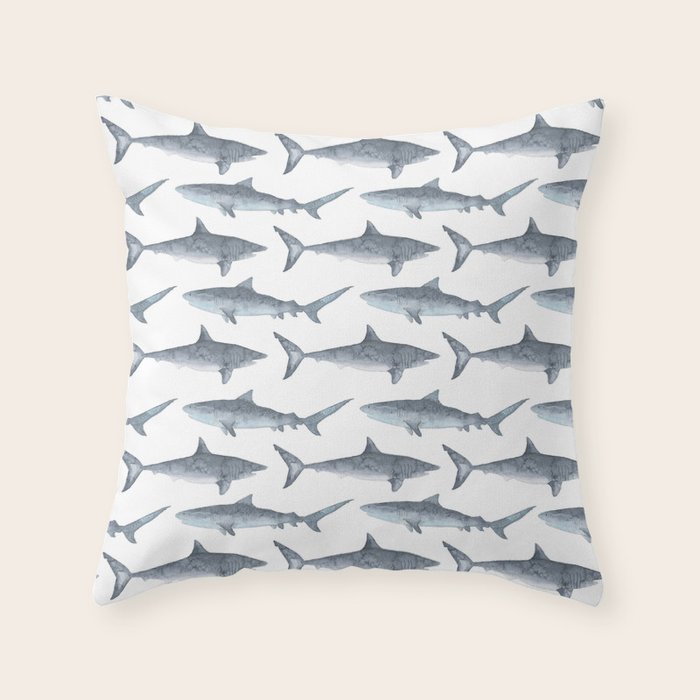 Sharks Throw Pillow Gallery Image 6