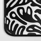 Matisse Style Organic Shapes Free Form Cut Outs Pattern Black On White Laptop Sleeve Gallery Image 3