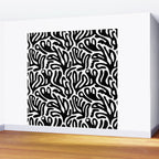 Matisse Style Organic Shapes Free Form Cut Outs Pattern Black On White Wall Mural Gallery Image 2