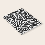 Matisse Style Organic Shapes Free Form Cut Outs Pattern Black On White Notebook Gallery Image 2