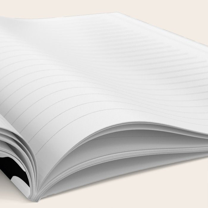 Matisse Style Organic Shapes Free Form Cut Outs Pattern Black On White Notebook Gallery Image 2