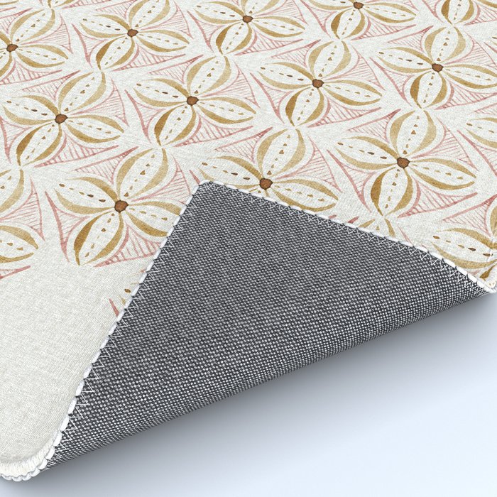 Rose Gold Watercolor Tile Rug Gallery Image 4
