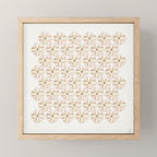 Rose Gold Watercolor Tile Mini Art Print Gallery Image 1