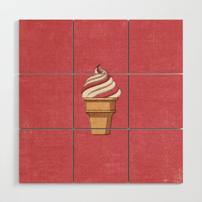 FAST FOOD / Ice Cream Wood Wall Art Gallery Image 1