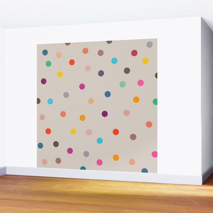 vintage dots 35 Wall Mural Gallery Image 2