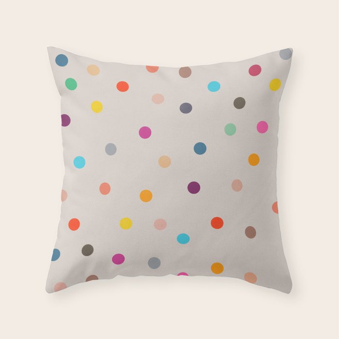 vintage dots 35 Throw Pillow Gallery Image 6