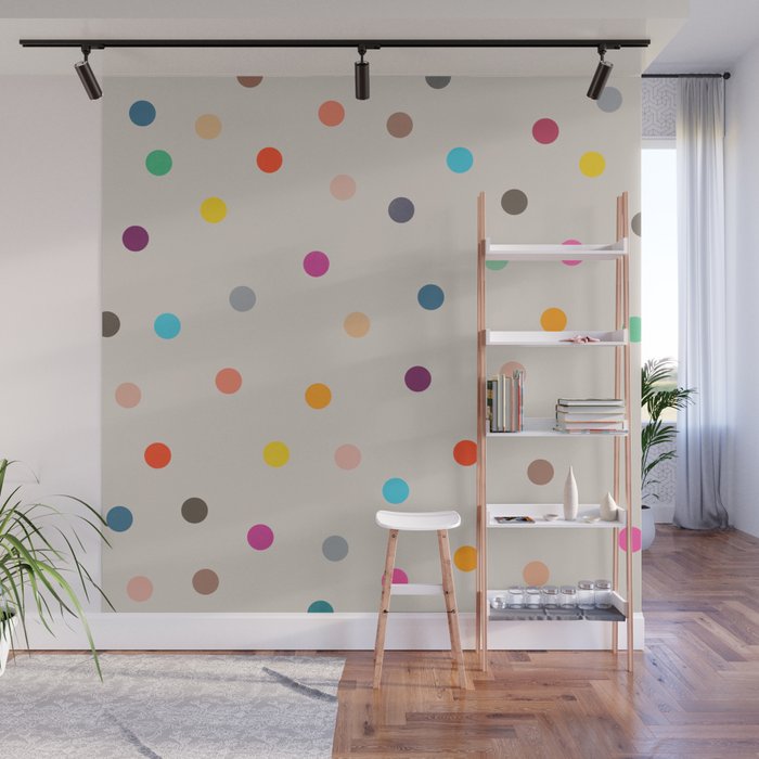 vintage dots 35 Wall Mural Gallery Image 1