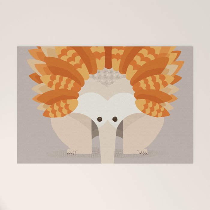 Whimsical Echidna Welcome Mat Gallery Image 1