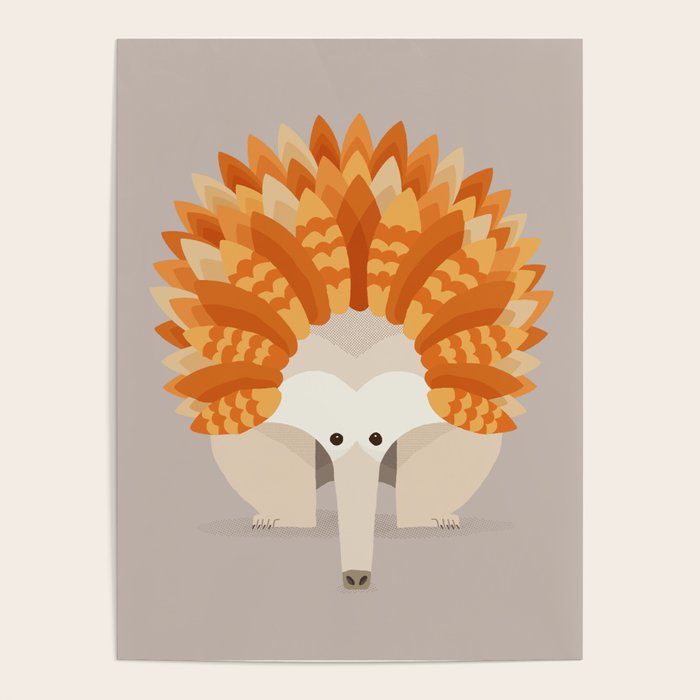 Whimsical Echidna Poster Gallery Image 4