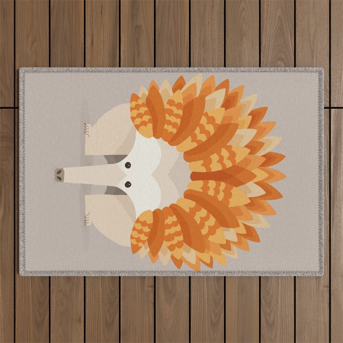 Whimsical Echidna Outdoor Rug Gallery Image 1