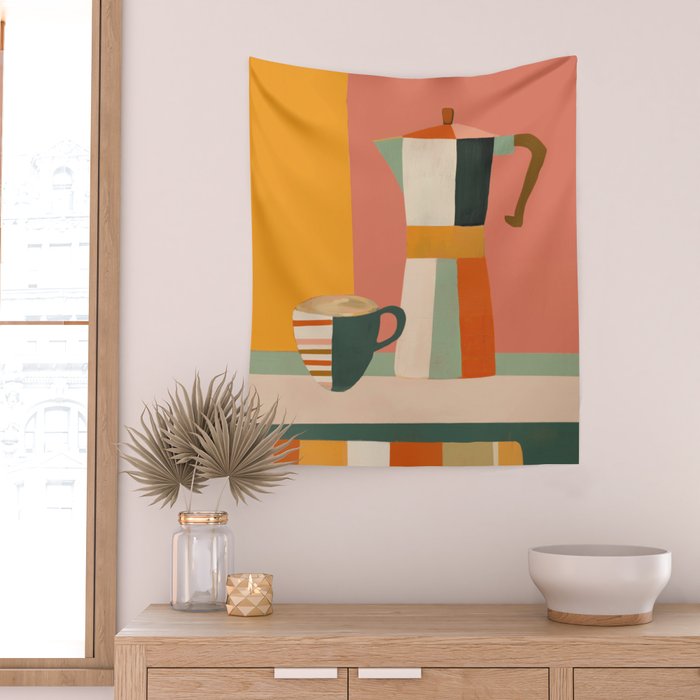 Sunset Moka Wall Tapestry Gallery Image 2