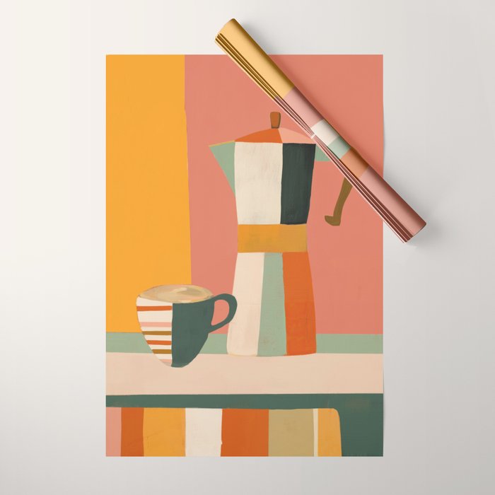 Sunset Moka Wrapping Paper Gallery Image 1