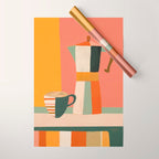 Sunset Moka Wrapping Paper Gallery Image 1