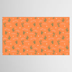 Retro cactus plant art pattern Tablecloth Gallery Image 2