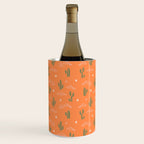 Retro cactus plant art pattern Wine Chiller Gallery Image 1