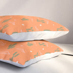 Retro cactus plant art pattern Pillow Sham Gallery Image 3