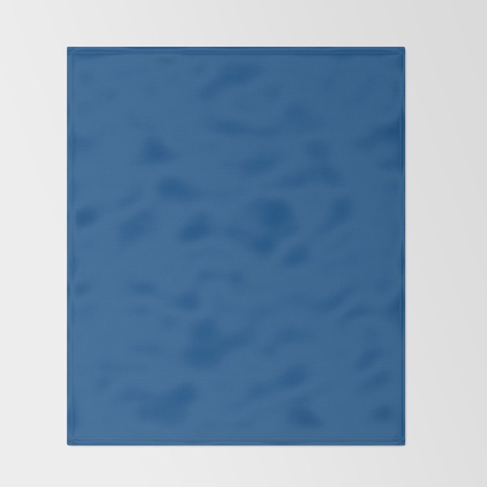 Lapis Lazuli Blue - Solid Color Collection Throw Blanket Gallery Image 2
