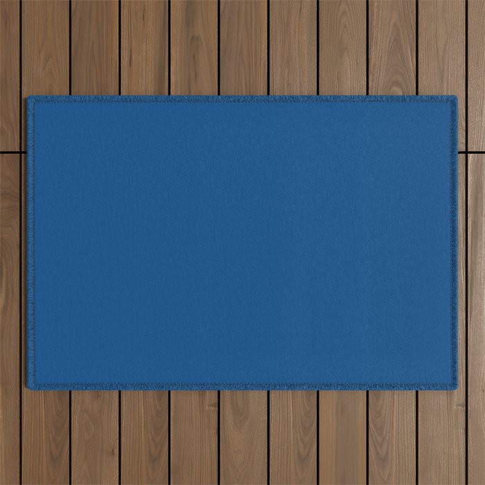 Lapis Lazuli Blue - Solid Color Collection Outdoor Rug Gallery Image 1
