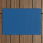 Lapis Lazuli Blue - Solid Color Collection Outdoor Rug Gallery Image 1
