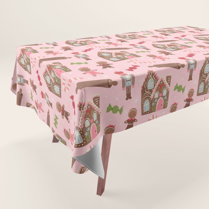 Retro Christmas Baking Wonderland Tablecloth Gallery Image 1