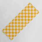 CHECKER - 001 - Goldenrod Yoga Mat Gallery Image 1