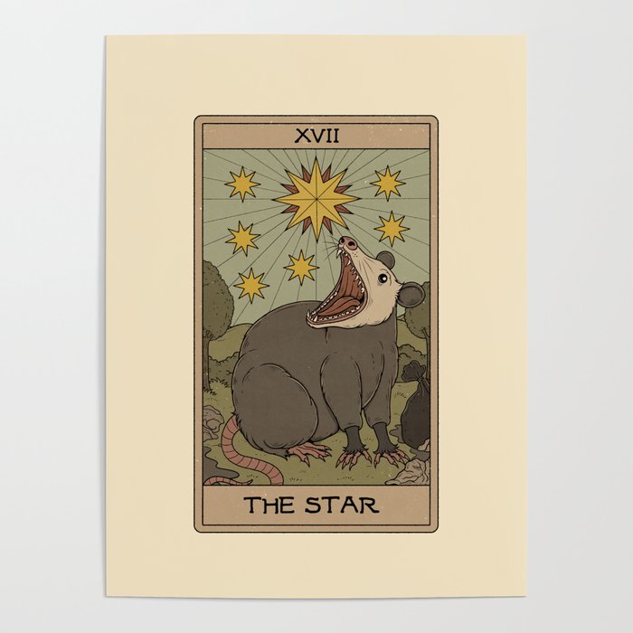 The Star - Possum Tarot Poster Gallery Image 4