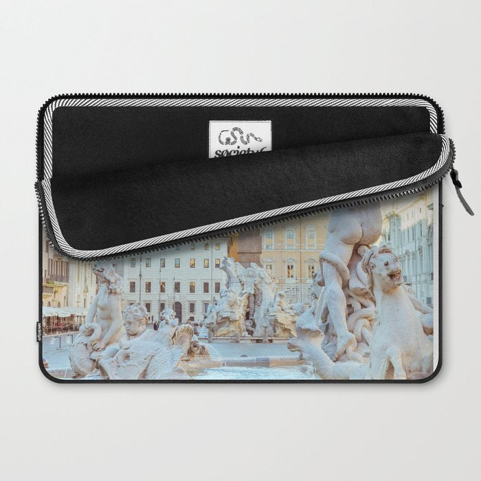 Piazza Navona - Rome Italy Photography Laptop Sleeve Gallery Image 2