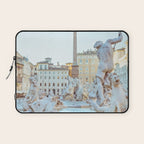 Piazza Navona - Rome Italy Photography Laptop Sleeve Gallery Image 1