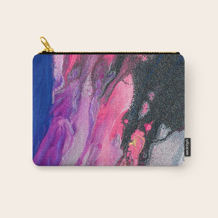 Bursting with Cosmic Joy Abstract Painting Carry All Pouch Gallery Image 1