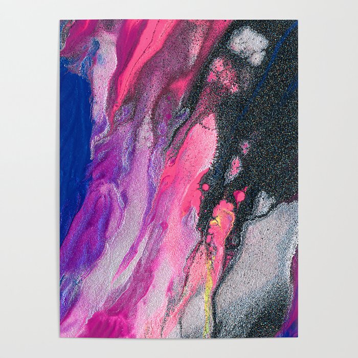 Bursting with Cosmic Joy Abstract Painting Poster Gallery Image 4