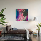 Bursting with Cosmic Joy Abstract Painting Wood Wall Art Gallery Image 2